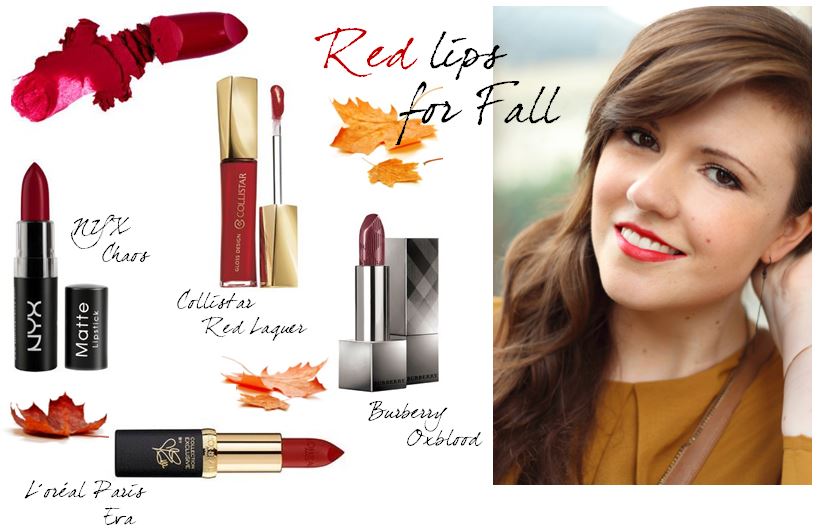 justmyself_fashionblog_deutschland_beauty_herbst_fall_autumn_red_lips_Loreal_Paris_NYX_Burberry_Collistar_collage