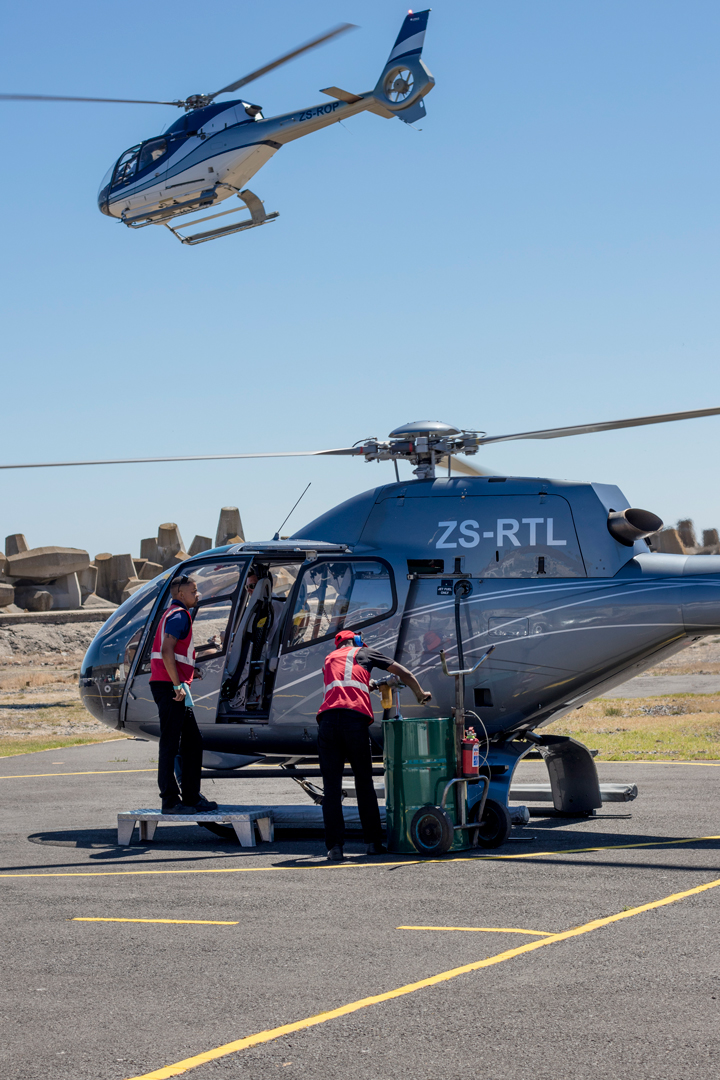 Helikopterflug über Kapstadt Helicopterflight over Cape Town